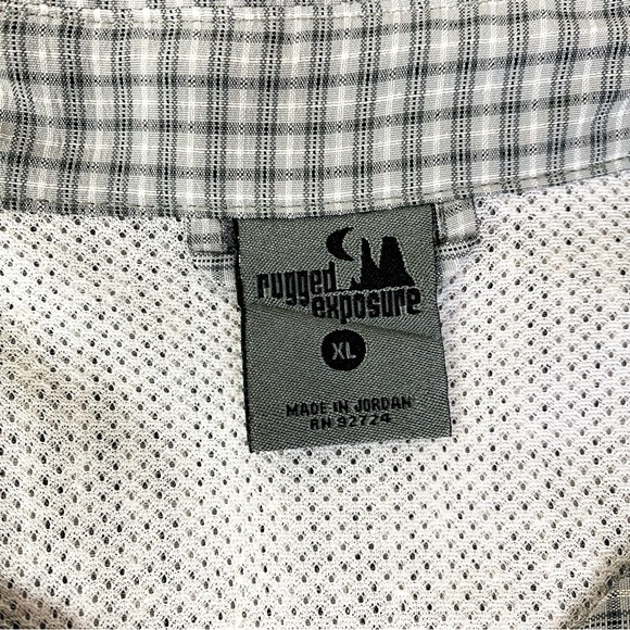 Rugged Exposure Long Sleeve Button Up Fishing Shirt Size XL - Picture 5 of 7
